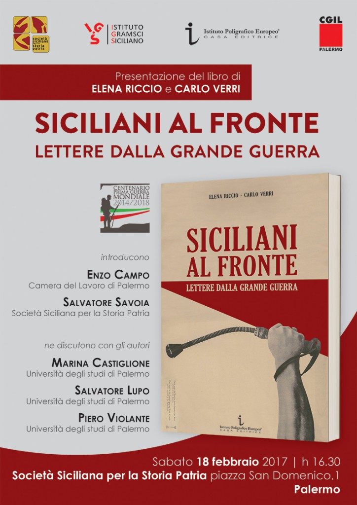 Siciliani al fronte. Lettere dalla Grande Guerra_Locandina 18 febbraio 2017_Storia Patria_RGB96